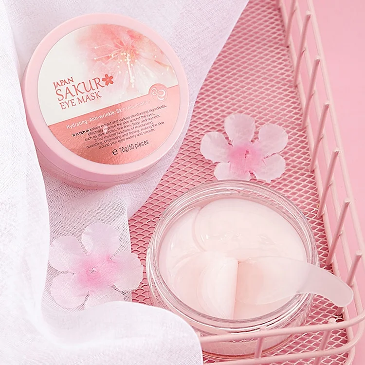 OEM Face Cream Cosmetic Improve Wrinkle Organic Facial Whitening Anti-Aging Nourishing Brightening Sakura Skin Care Gift Set