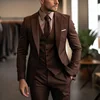 Brown suit vest and dress pants