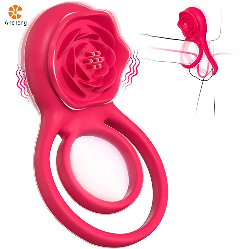 vibrating cock ring sleeve Wearable Vibrating Penis Ring with 10 Modes main image 0