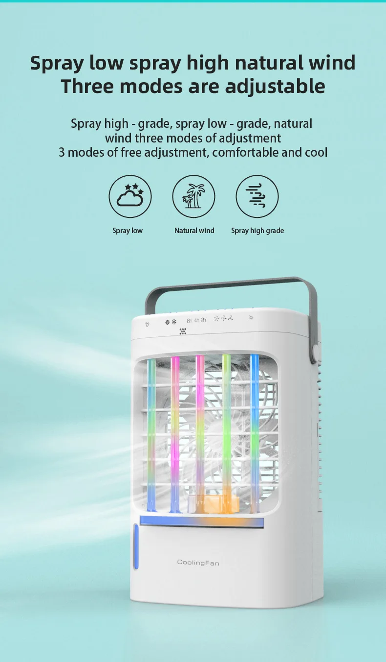 Desktop Small Air Conditioner, USB, Portable - detail 8