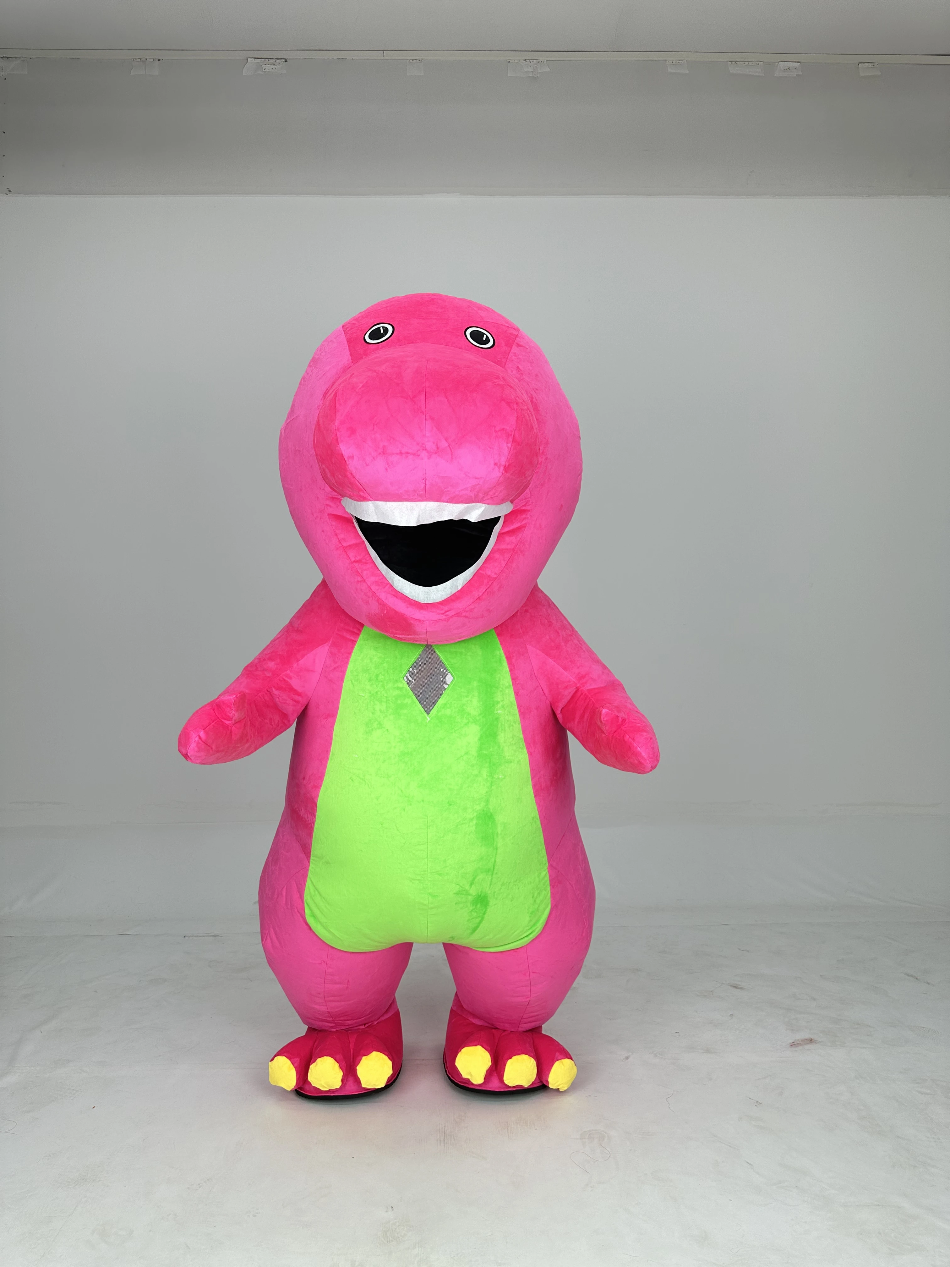Wholesale Halloween Theme Park Dragon Inflatable Plush Animal Barney Mascot Costume Cartoon Character for Adult