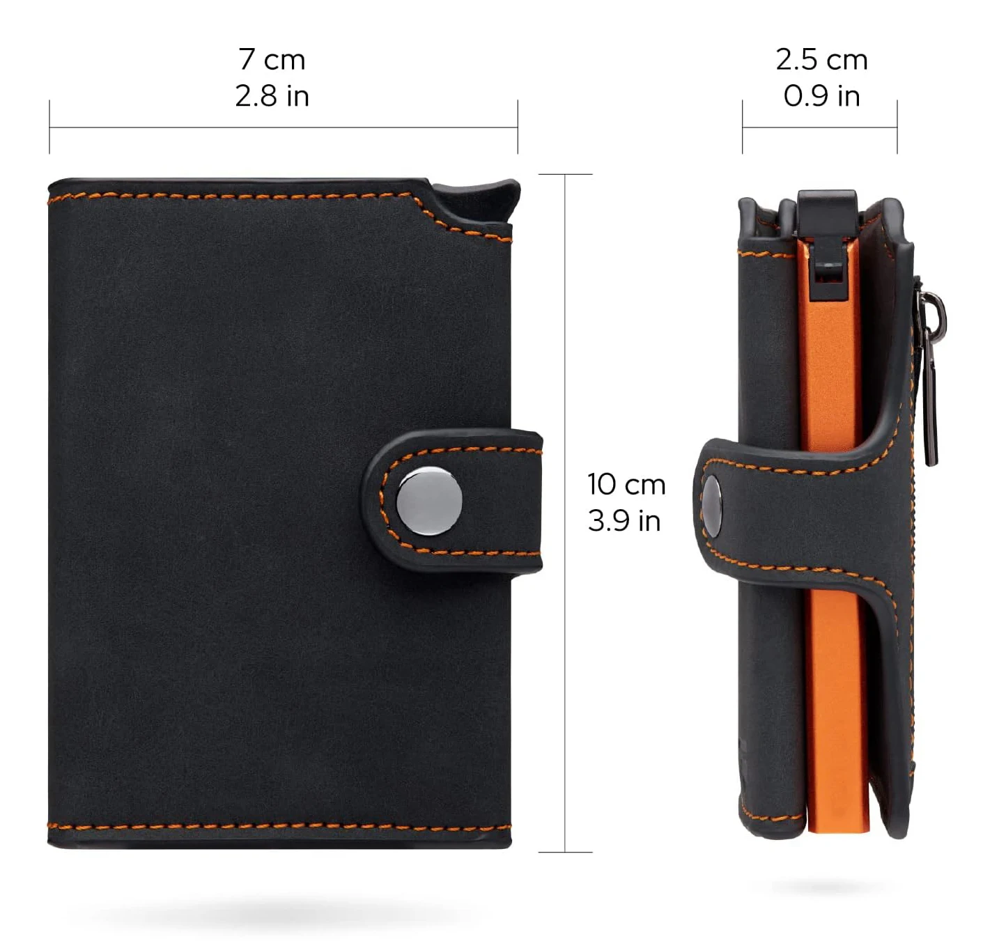 Fashion Design Pop up Credit PU Card Holders Metal Card Wallets Automatic Business Card Case for Men