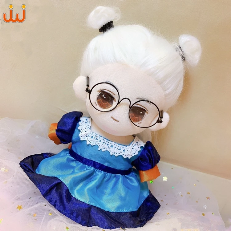 
 Junwo China manufacturer custom girl dolls stuffed toys,20cm plush famous star dolls ty plush long hair doll toys  