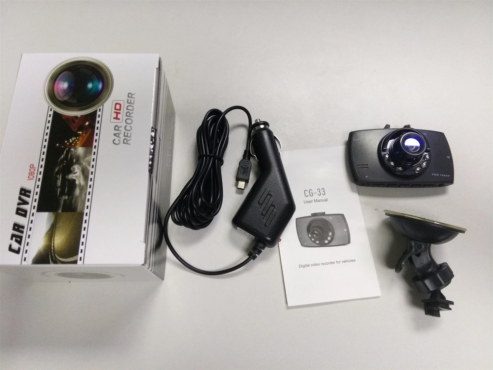 DVR Dash Camera 120 Degree Wide Angle with Night Vision Car Dashboard Camcorder for Vehicle