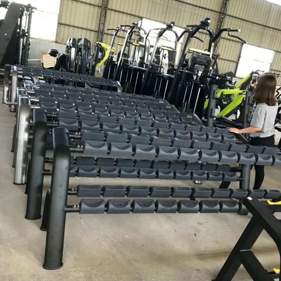 MND FITNESS Unique Outlook Three Rows Dumbbell Rack Gym Equipment