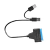 Cable USB 3.0 de doble cabezal con unidad fácil (bolsa color perla)