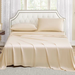 Luxury Hotel Bedding Customized Design Skin-Friendly Bamboo Bed Sheets for Summer Cooling Bedroom Bedding Sets