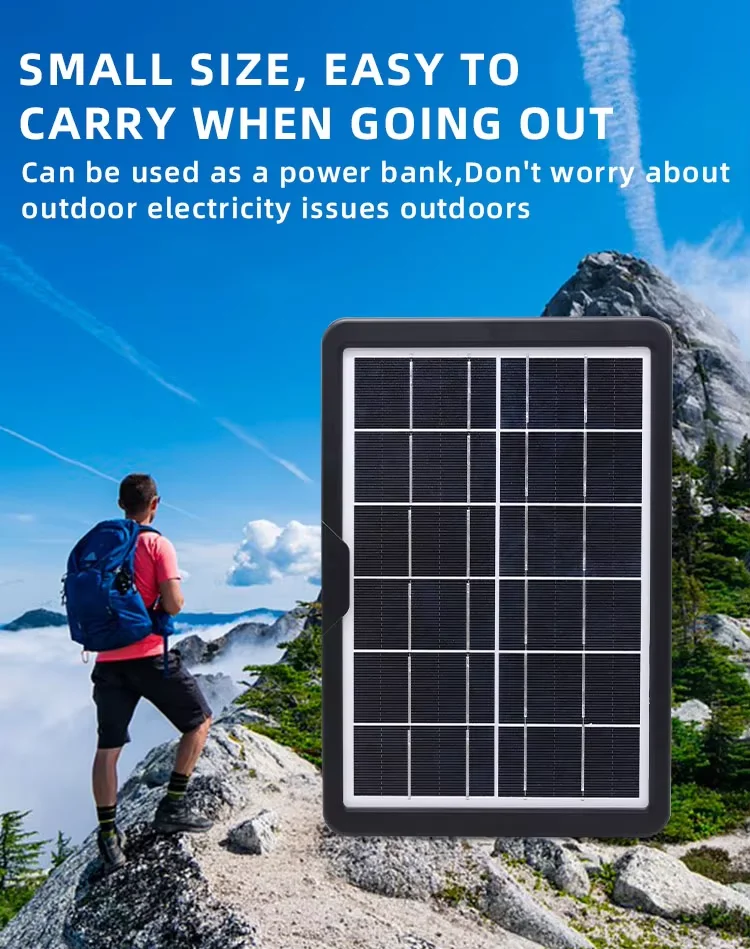 KWODE Pannello Solare Portatile 12W 16V IP67 – Caricatore USB 2 Porte Per Campeggio, Telecamere, Auto E Batterie, Mini E Leggero