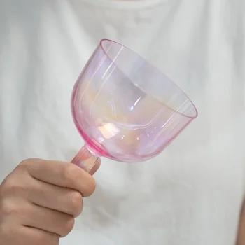 EAST  pink Transparent Handheld Quartz Crucible