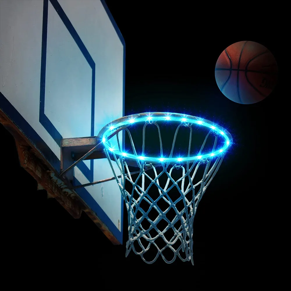 Basketball Hoop Control Basketball Rim Led Light 16 Colors Waterproof