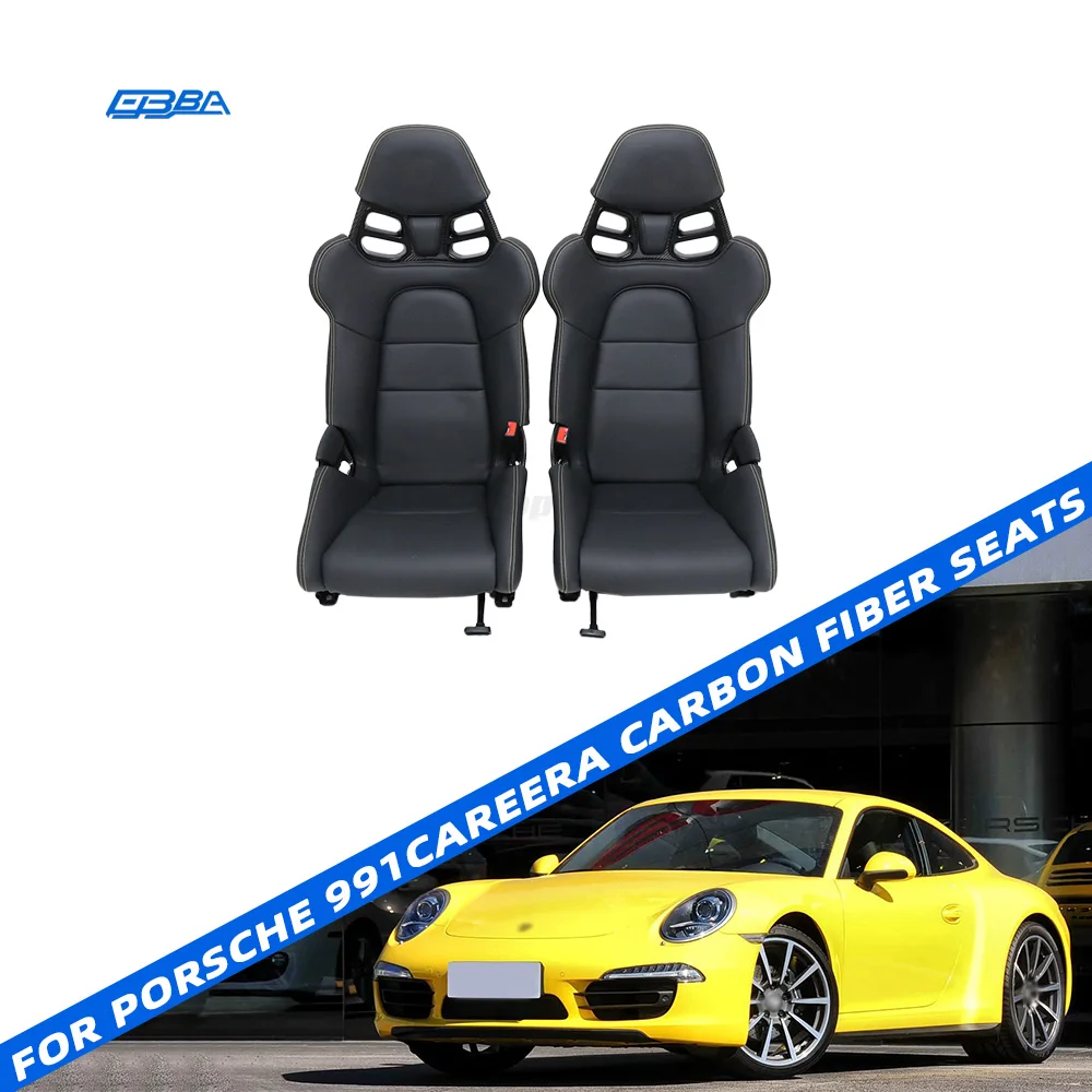 Factory Price Customizable Car Racing Seats Dry Carbon Fiber Car Seats For Porsche 991 Careera
