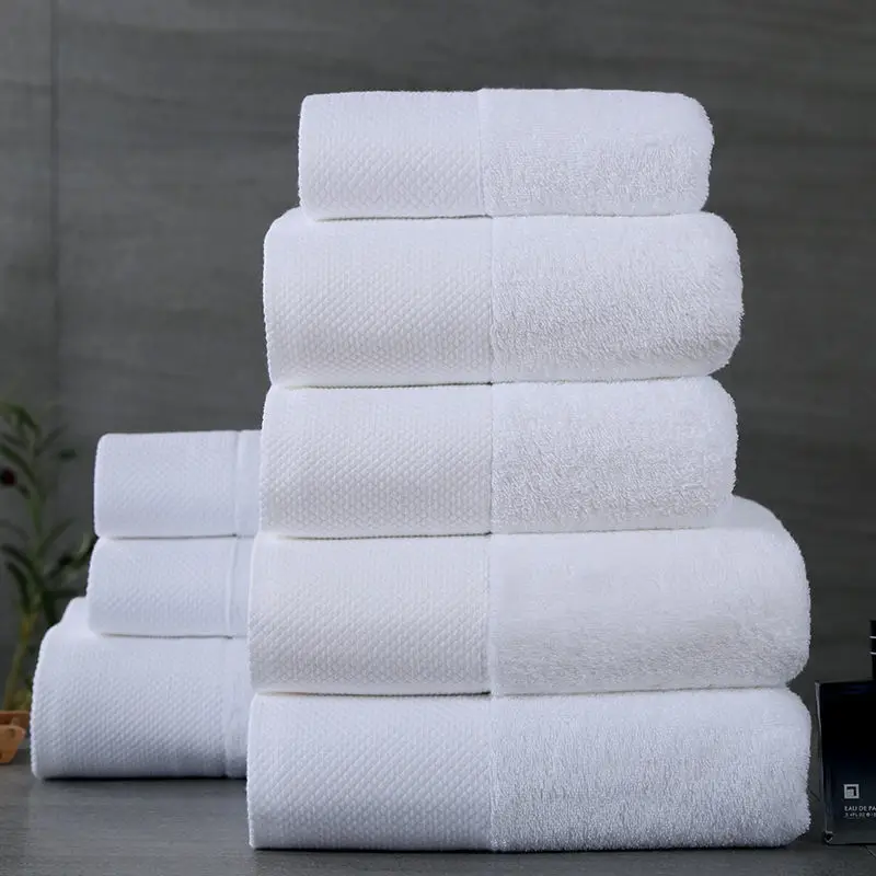 Hotel luxury custom LOGO strong absorbent hotel pure cotton face towel bath towel