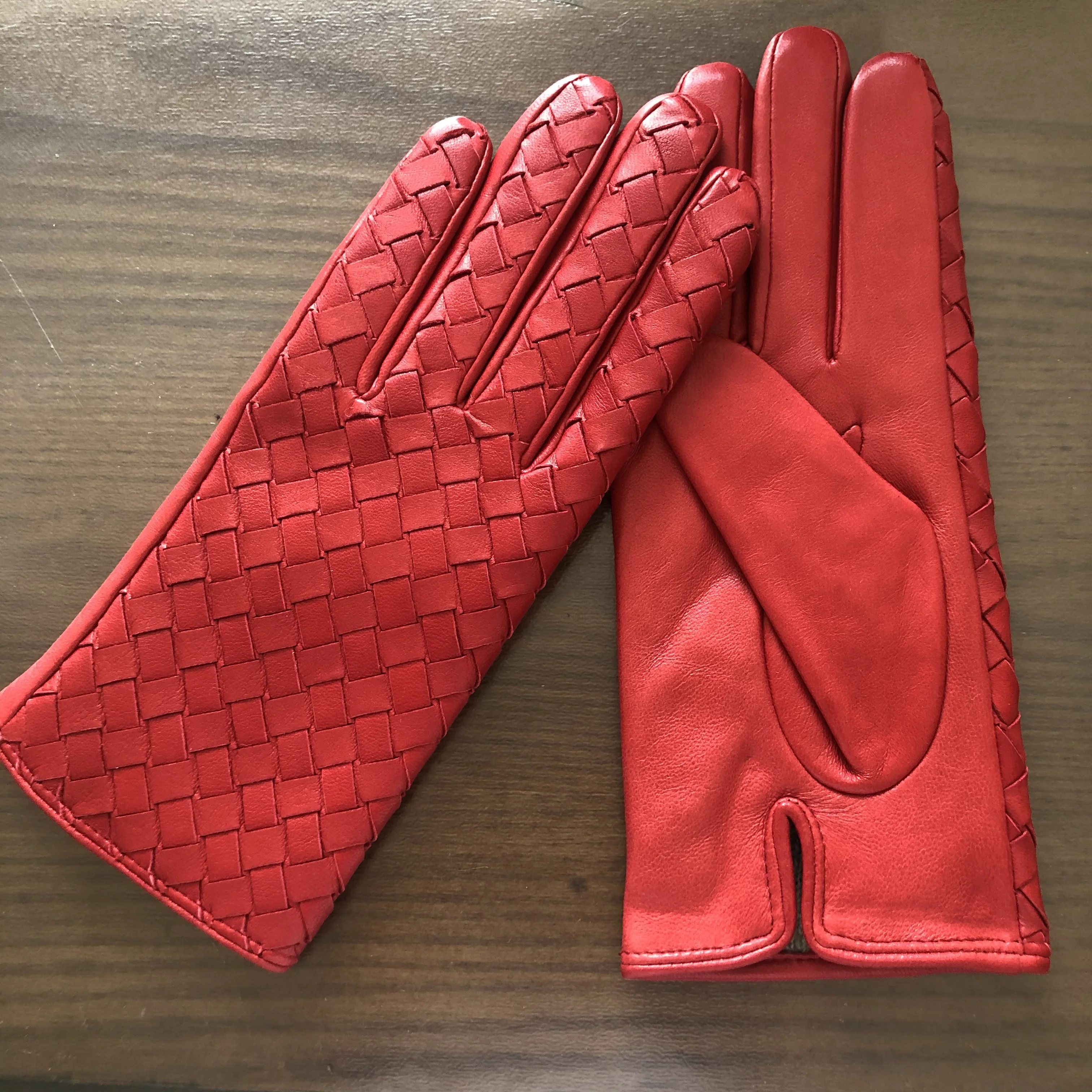 2024 женские перчатки из овчины модные без пальцев