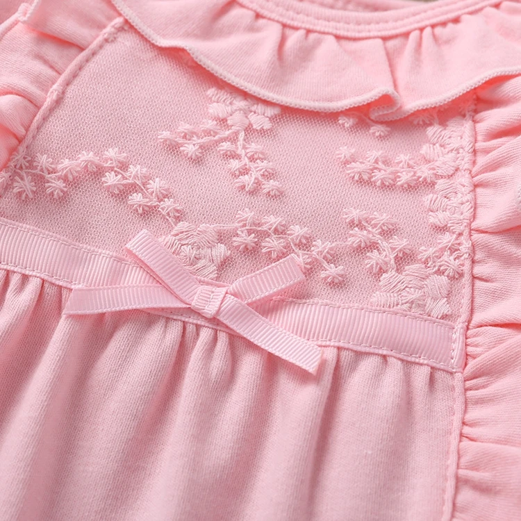 Wholesale Baby Clothes Romper Clothes Newborn Footed Long Sleeves 03