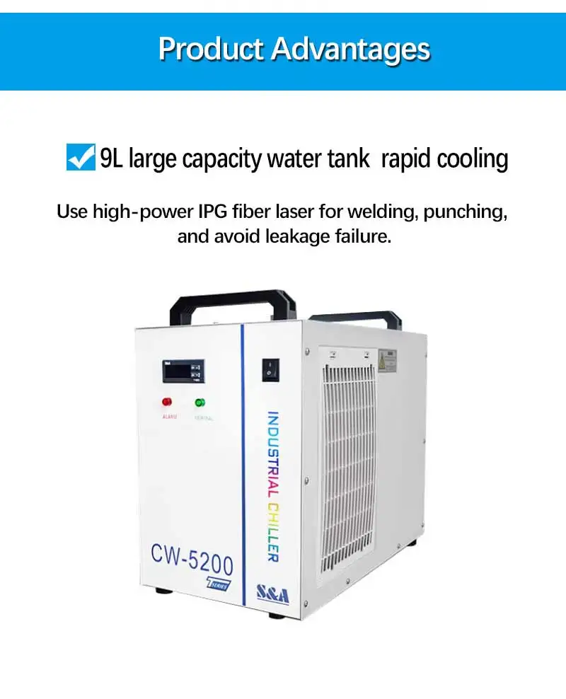 Thermolysis Industrial Water Cooler, CW-5000, 6L, 9L, Co2 - detail 18