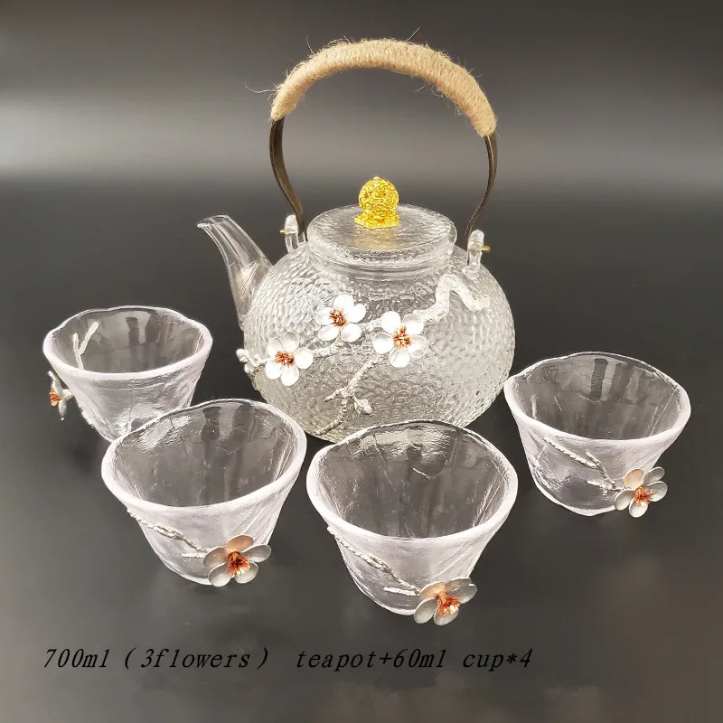 Manufacturer Heat Resistant Borosilicate Glass Tea Set Clear Teapot With  Heater Tea Cup Fair Cup Can Purchased Separately - Buy Manufacturer Heat