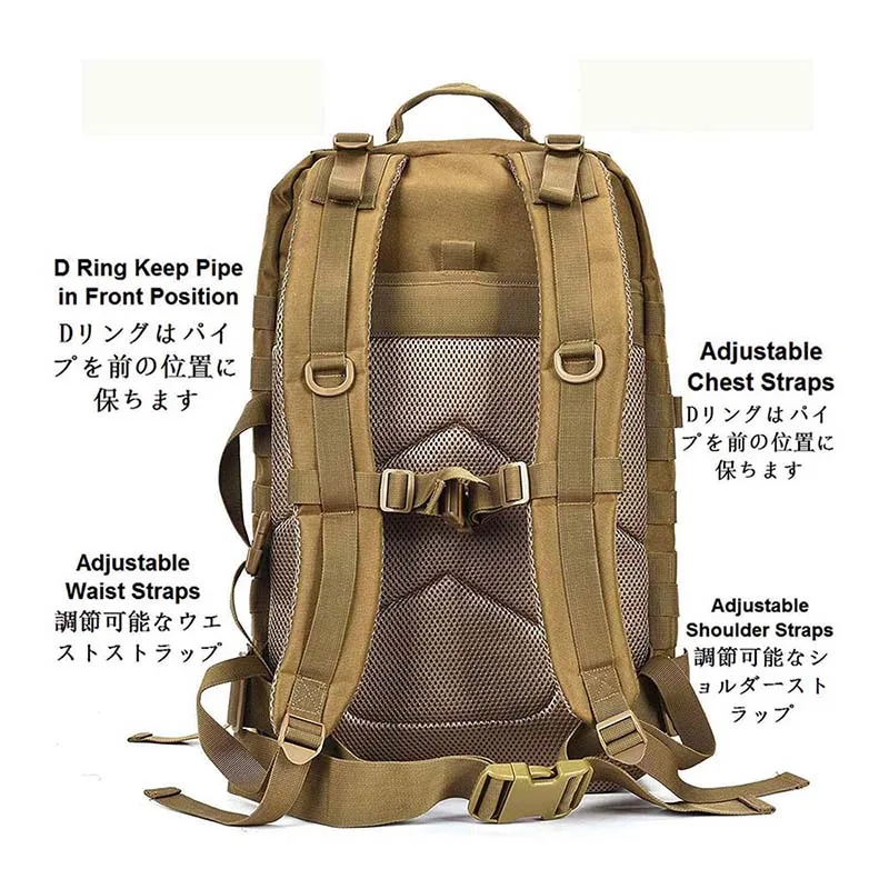 Wholesale High Quality Tactical Backpack for Hiking Outdoor Tactical Equipment Rucksack Camouflage Training Backpack