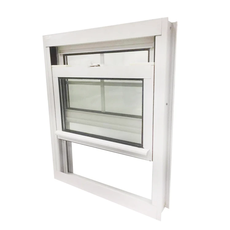 American Type PVC Double Hung Sash Lift up Vertical Sliding Window