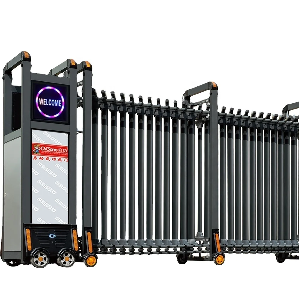 Automatic Retractable Collapsible Gates main gate with Safety Sensor