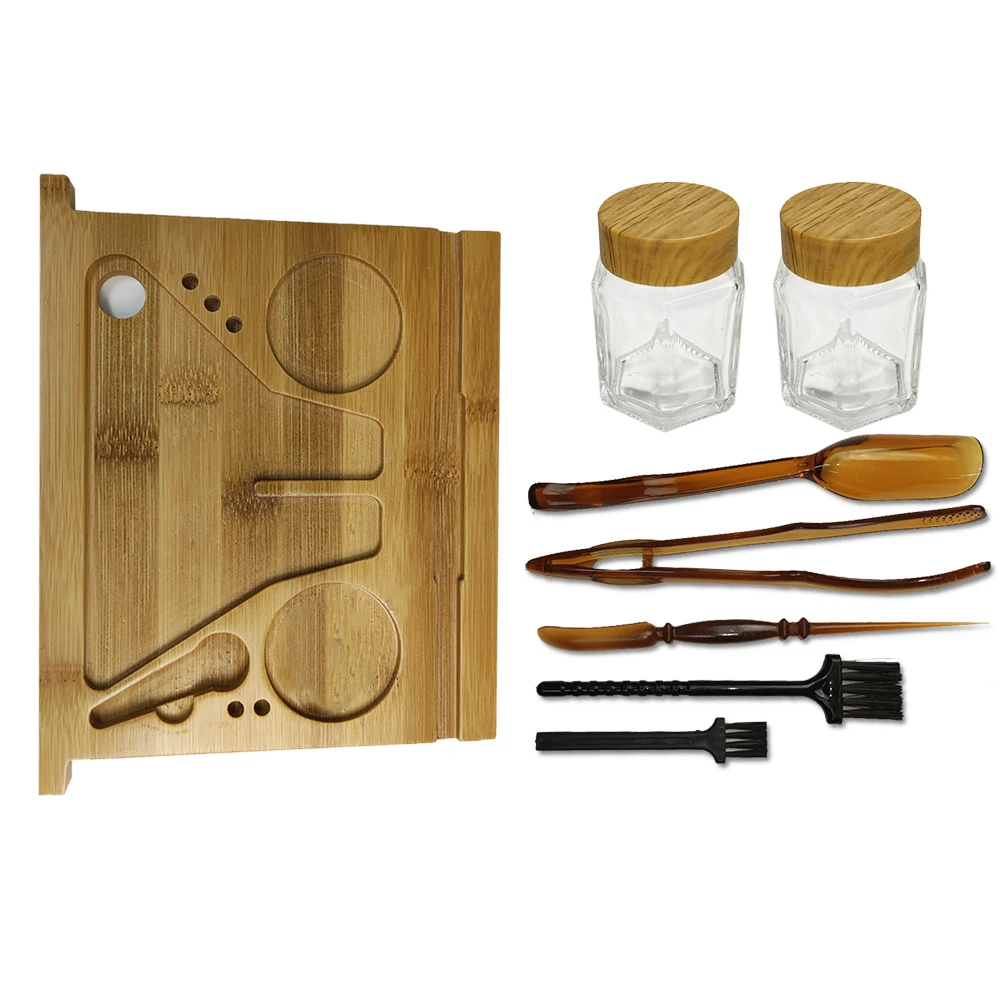 Custom Gift Box Black Wooden Storage Luxury Stash Smoking Box Kit Smell