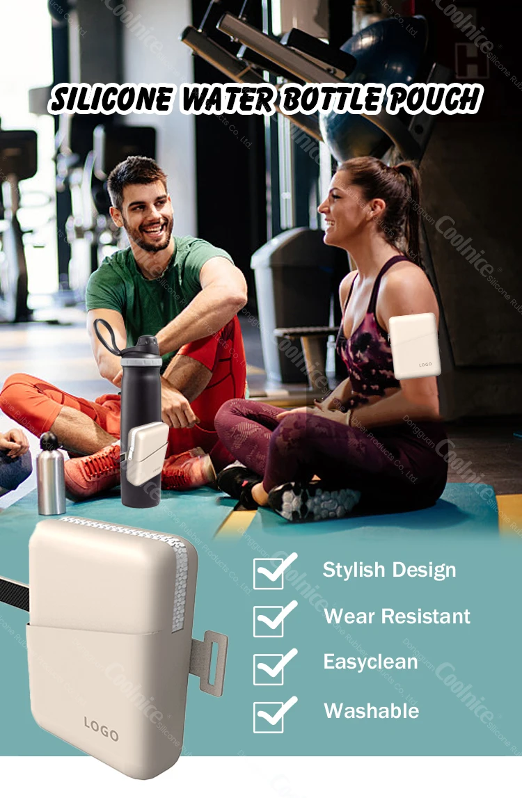 2023 Factory Supply Silicon Water Bottle Pouch For Cup Gym Accessories