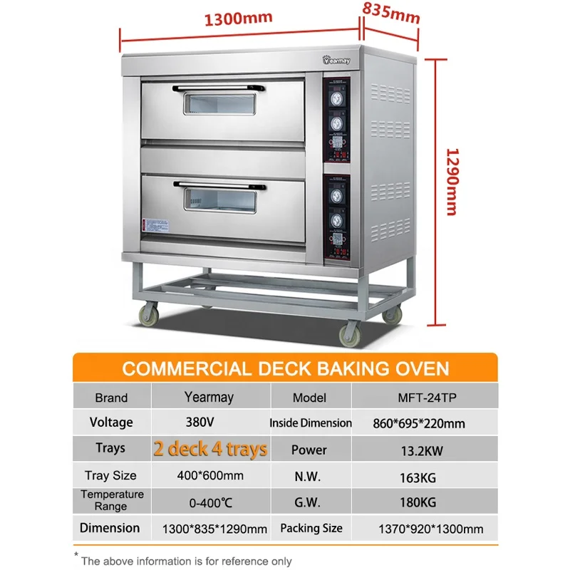 Ultra Good Electric Machine Cheap No Conveyor Belt Pizza Deck Oven Cooking Pizza and Bread Professional Baking Ovens Bake Tray - Image 3