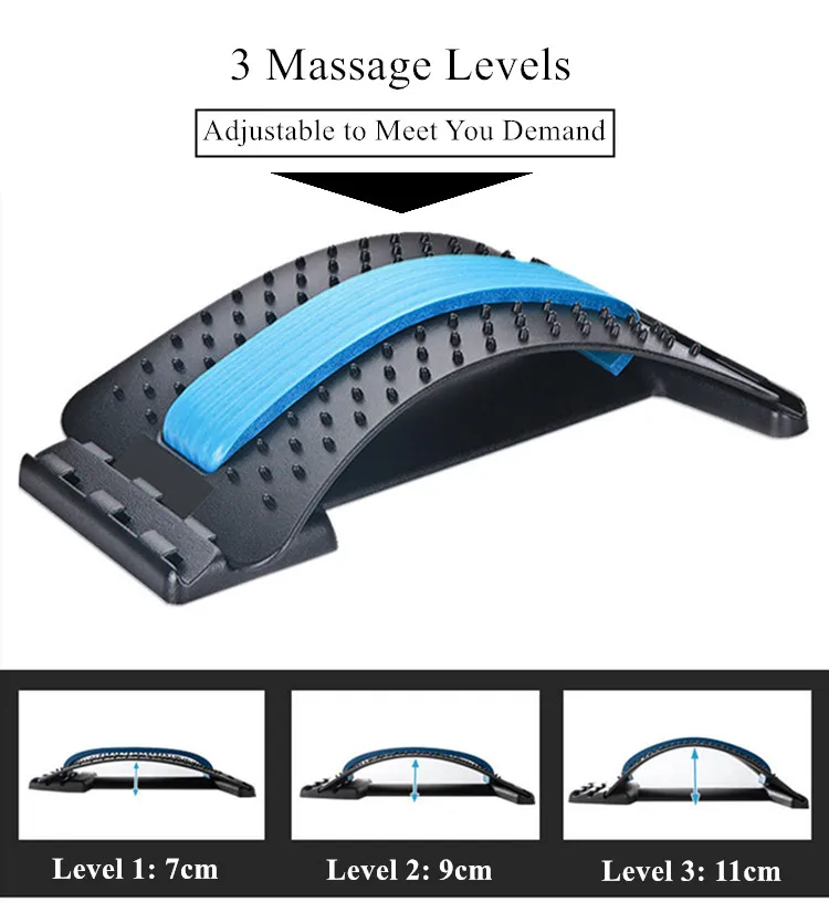 Adjustable Relax Masajeador Lumbar Traction Device Masajeador Espalda ...