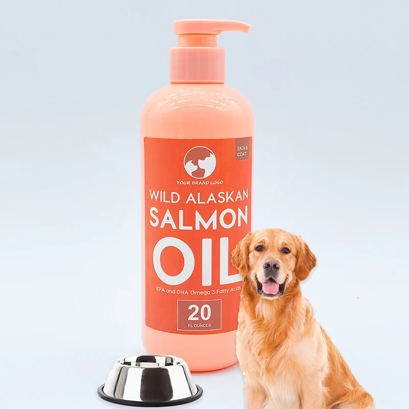 Customization 100% Wild Natural Salmon Fish Oil Helps Dogs Maintain Healthy Skin and Coat Healthy With Omega-3