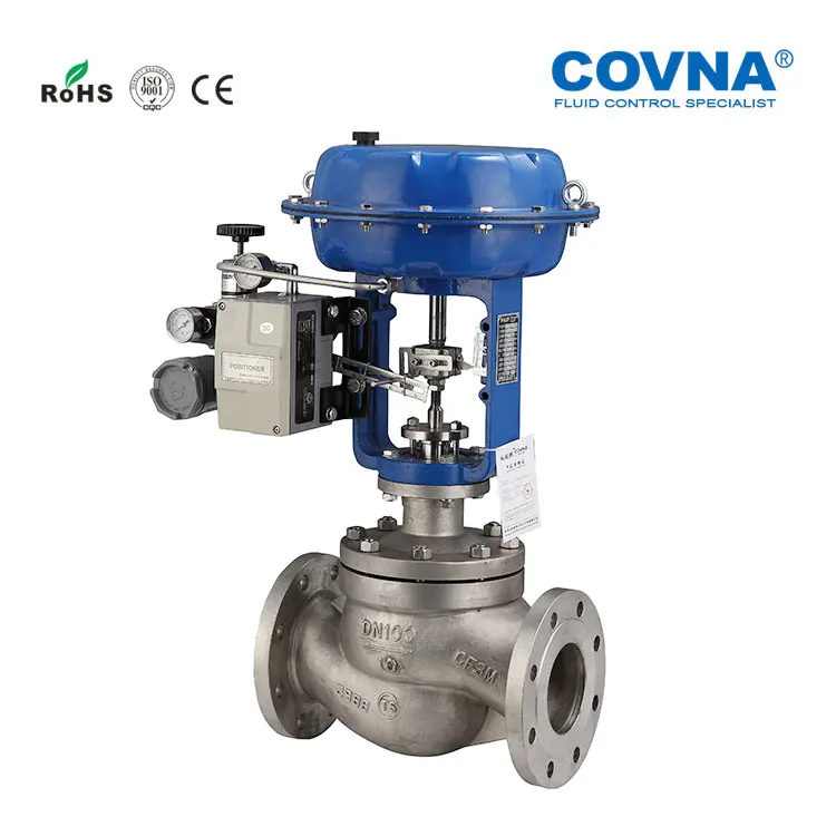COVNA Pneumatic Control Valve DN20-DN300 Diaphragm Control Globe Valve Pneumatic Stainless Steel Knife Gate Valve