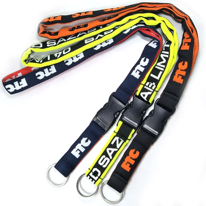 Thick Jacquard Custom Woven Logo Tubular Polyester Personalized Rope ...