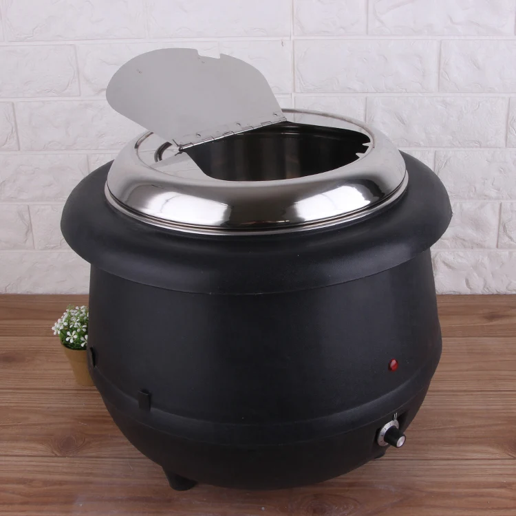 13 Liter Hotel Buffet Electric Soup Warmer Stainless Steel Food Warmer Electric Heating Food Soup Pot_10
