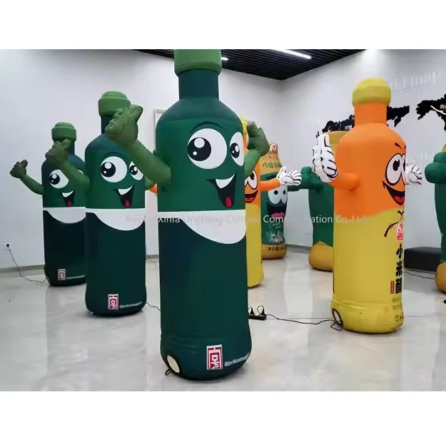 OEM Custom Bottle Shaped Inflatable Derocaration Event Amusement Concert Advertising Inflatable Air Dancer