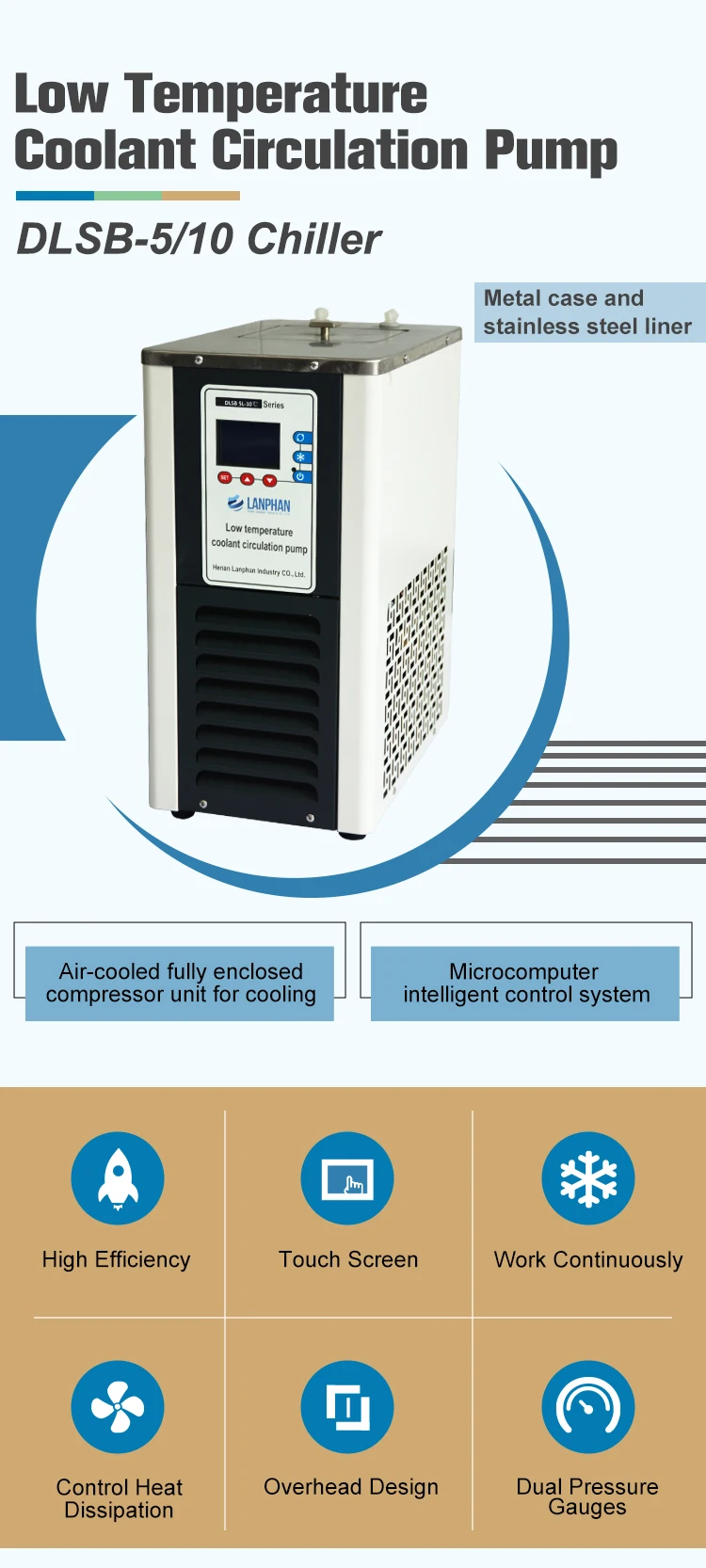 Circulator Recirculating Glycol Cooler, 110v, Air-Cooled - detail 2