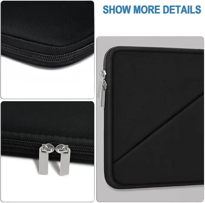 product computer sleeve bag with zippered pocket laptop sleeve case durable travel laptop bag cover carrying bag oem-29