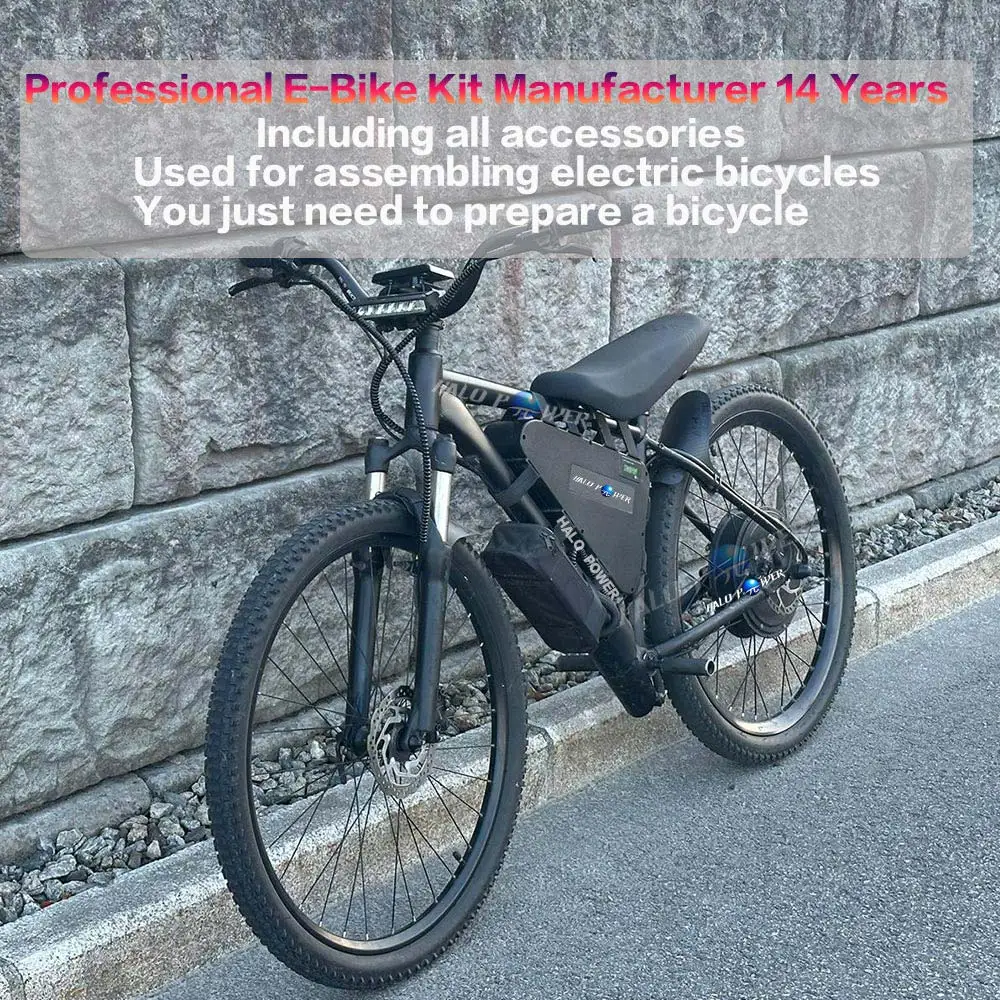 Barato 48V5 2V/60/72V E-bike Kits de conversión con batería 1000W