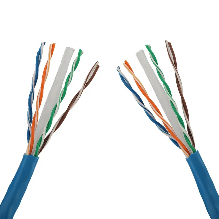 Cat6 305M Indoor Ethernet Networking Cable with Shielded Connector Fiber Optic Cable for Net Management