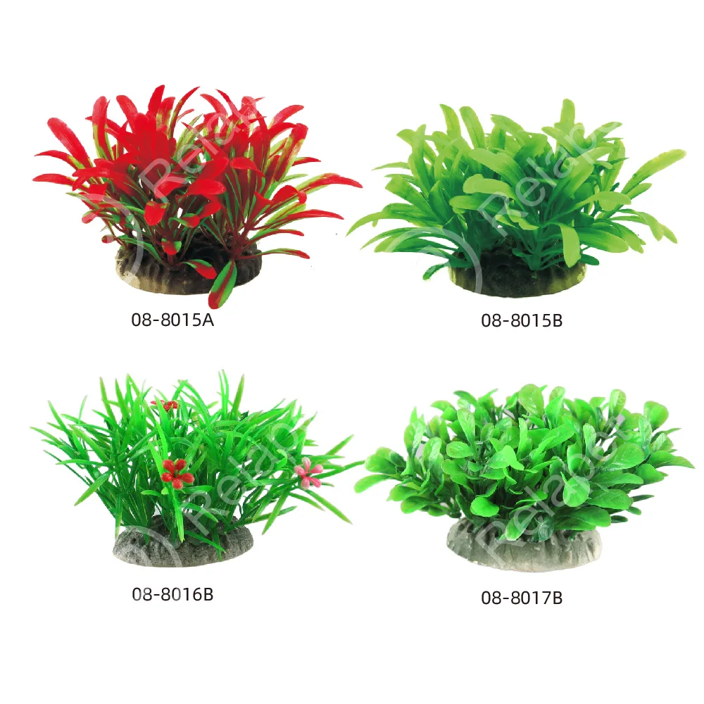 Wholesale Artificial Plastic Plants Mini Aquarium For Fish Tank