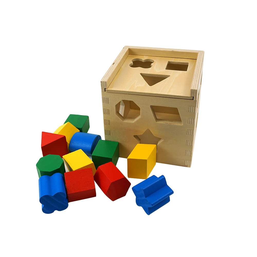 Многофункциональные обучающие игрушки для детей кубик сортировки деревянные Обучающие строительные