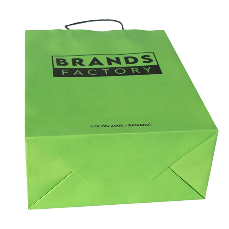 Custom Eco Friendly Coloured Gift Shopping Takeaway Paper Kraft Packaging Bags with Your Own logo Bolsas De Papel Kraft Bag