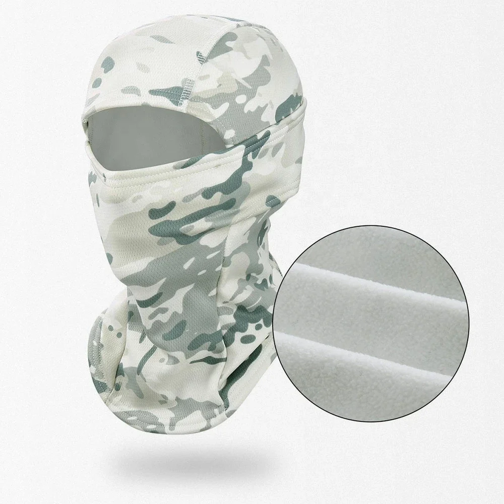 Fleece Flared Wind Blocking Snowmobile Tactical Running Fishing Hood Full Face Guard OEM ODM Face Mask Balaclava for Men Women