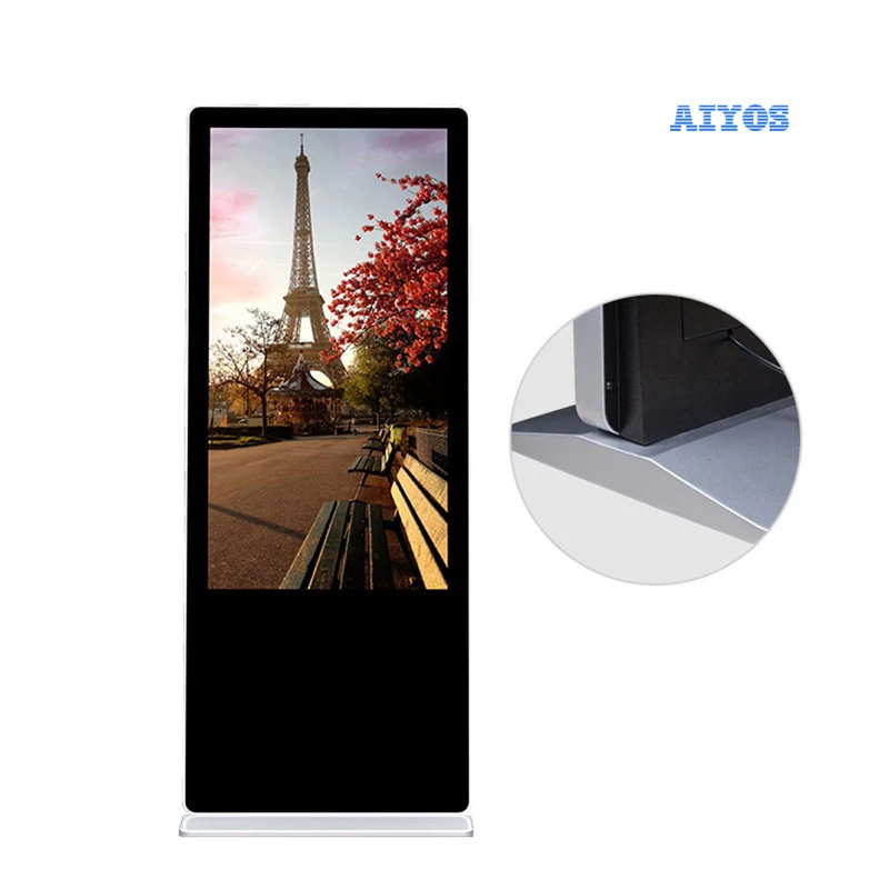 Floor Standing Digital Signage Menu Display LCD Advertising Light Box Indoor Display Screens for Shopping Mall