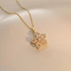 Pink rotating necklace