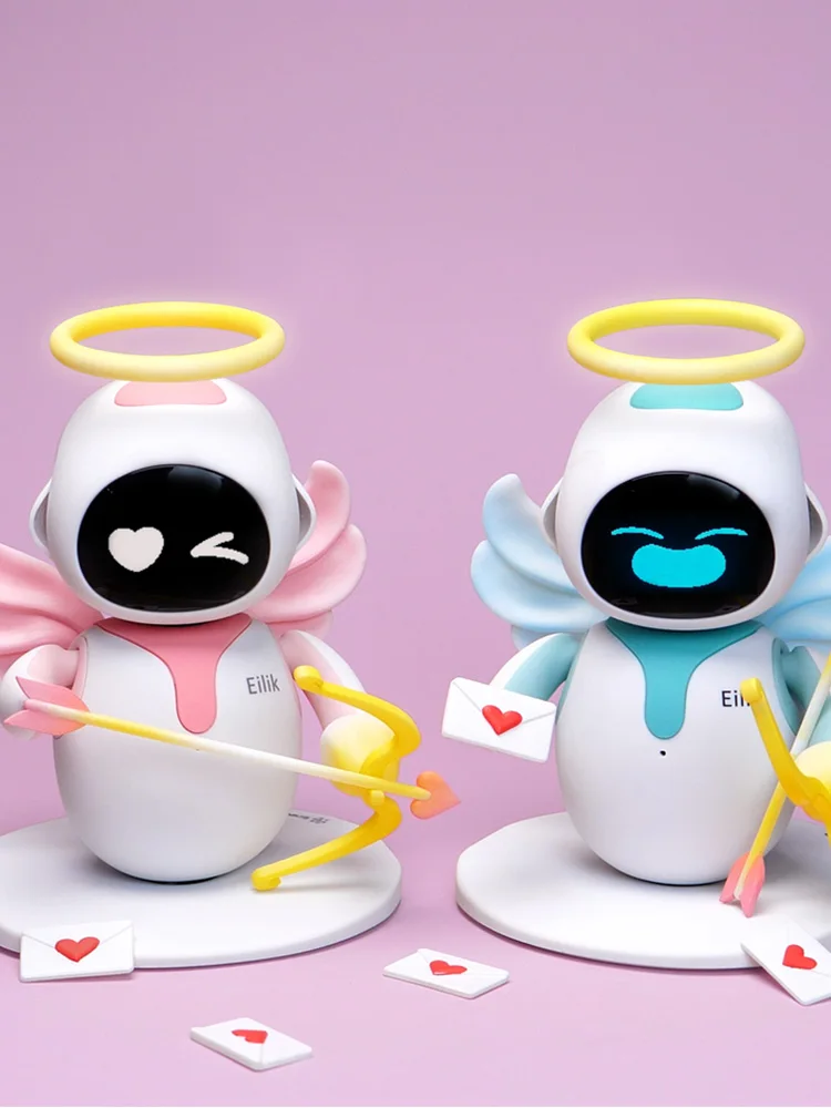 Pink Eilik Emo Toy Robot - Intelligent Companion for All Ages