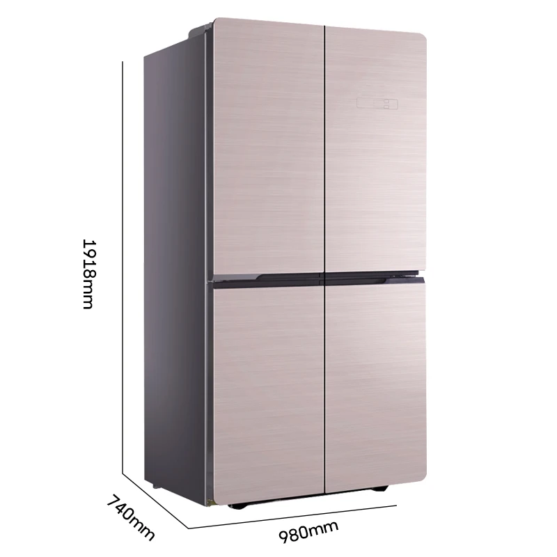 639L 4 двери холодильник со стеклянной дверью без