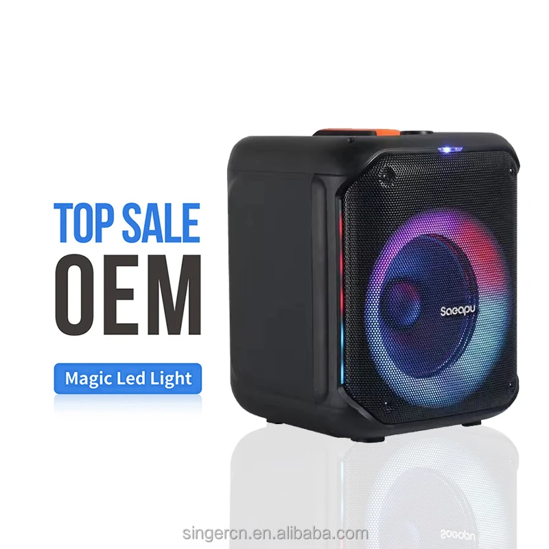 TTD-K8 Inch Wireless Powered Woofer Speaker Portable Parlantes-Bluetooth  Outdoor Speaker Trolly System