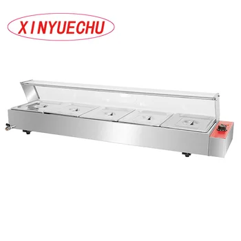 Xin Yuechu 5 pan counter top electric bain marie display Hot selling table top kitchen equipment bain marie