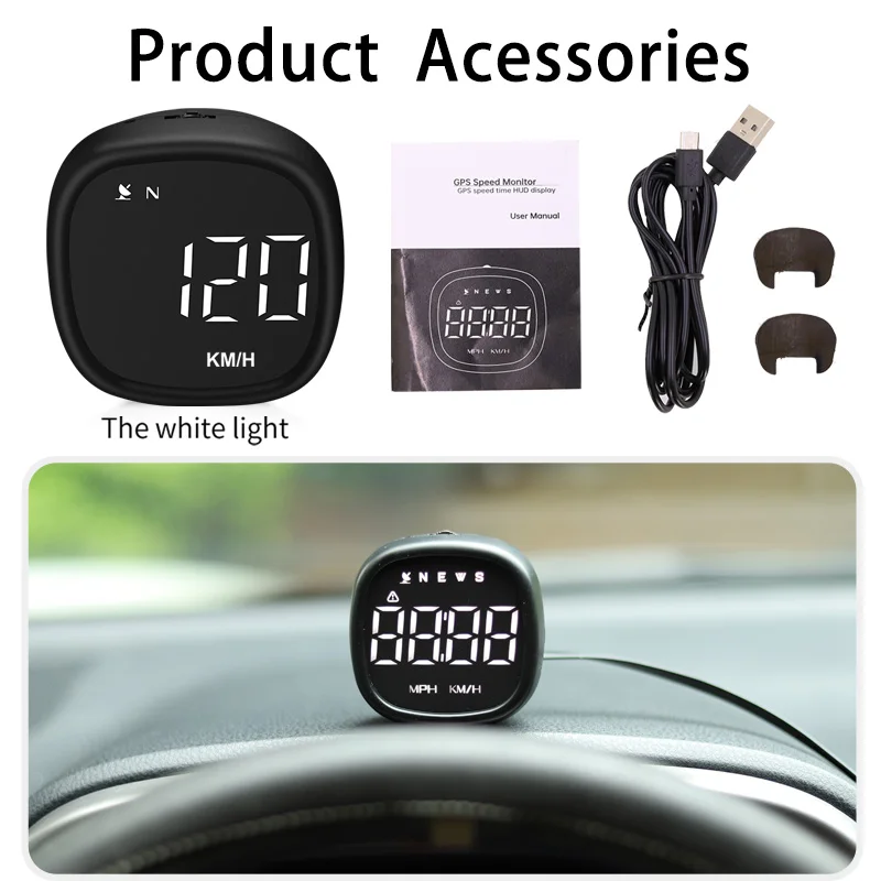 Car Hud 2022 OEM Low Cost GPS Car Speedometer 5V DC Digital Car Head Up Display Speed Show for Universal Car