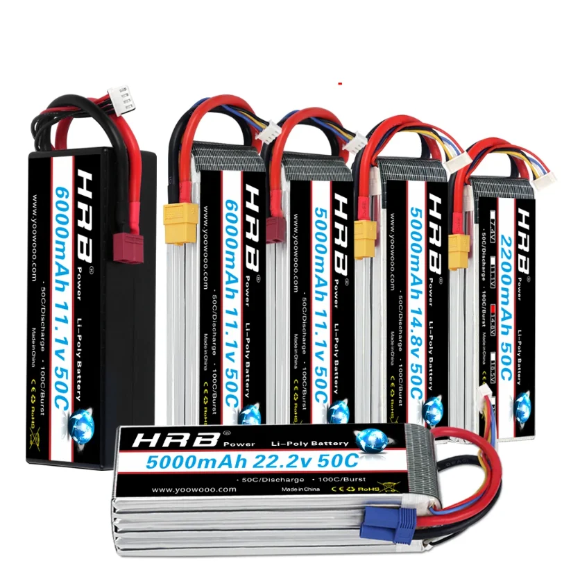 2 HRB 4s 6000mAh 50C T plug shops