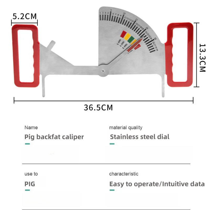 Pig Feeding Ruler Stainless Steel Sow Body Condition Measurement ...