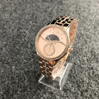 Watches For Women Luxury Rose Gold Popular Dial Metal Ladies Bracelet Quartz Clock Ladies Diamonds Wrist Watch New Clock